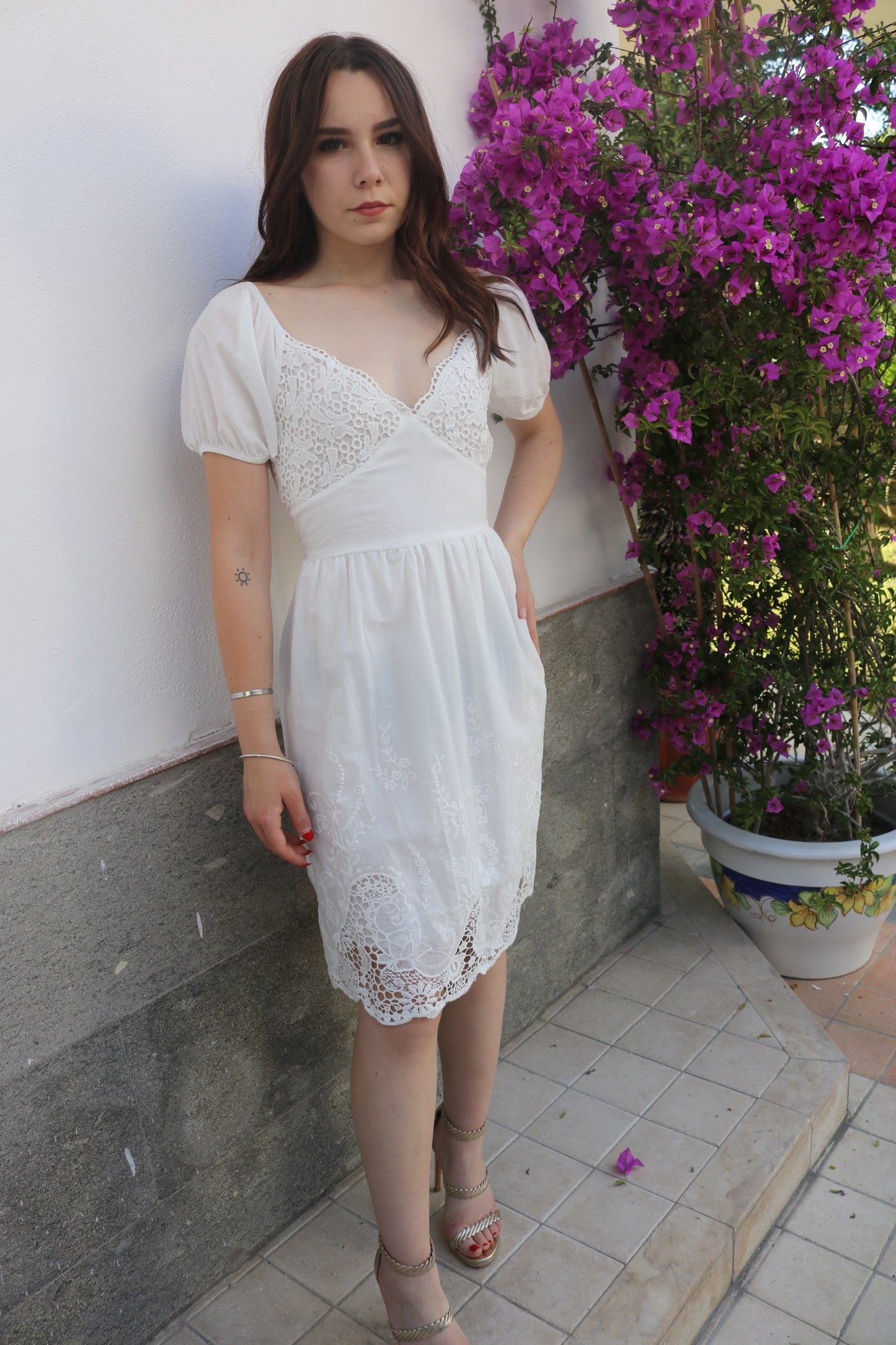 Miniabito in cotone stile Positano