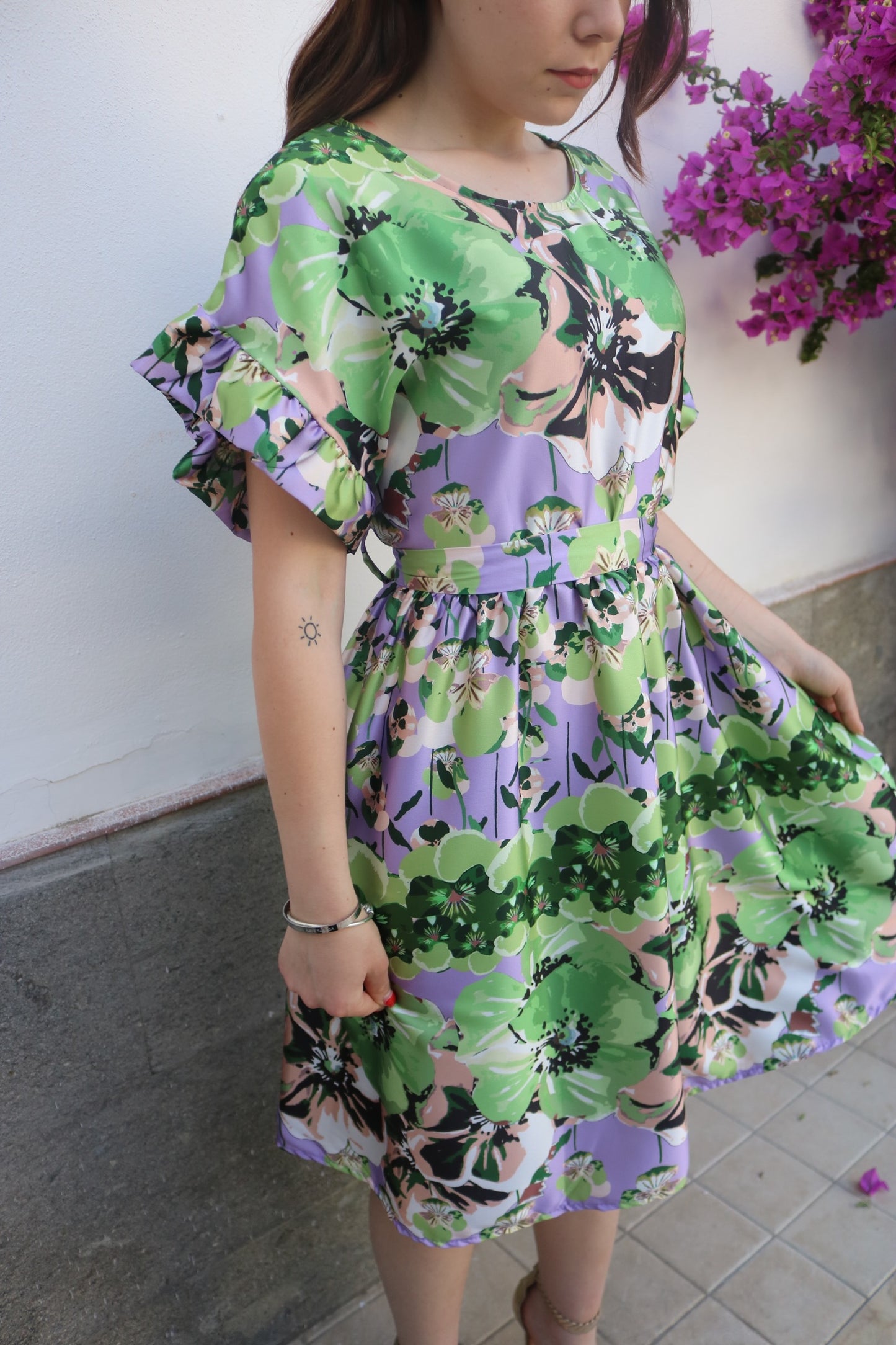 Miniabito fantasia floreale Chicka Girl