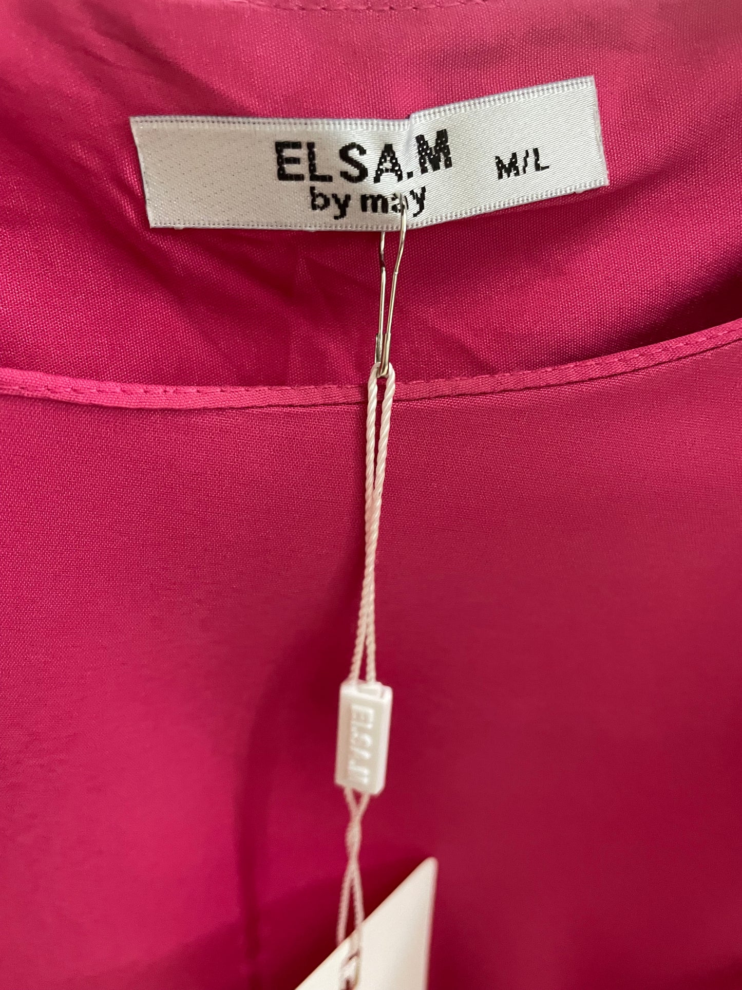 Camicia fucsia Elsa M con maniche a sbuffo M/L